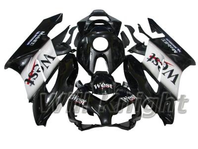 China ABS Injection Plastic Fairing Cowl For Honda CBR1000RR CBR1000 2004 West 2005 Black White for sale