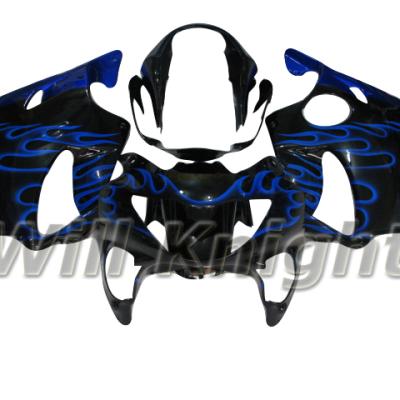 China ABS Blue Flame ABS Plastic Fairing Cover Set For HONDA CBR600 F4 1999 2000 Motorcycle Injection Body Fairings Panels for sale