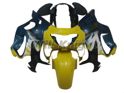 China Plastic ABS Injection Bodywork Fairing Kits For Honda CBR600 F4 1999 2000 Motorcycle Blue Yellow Fairings Covers for sale