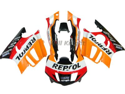 China ABS Plastic Fairing Kit For Honda F-3 1997 CBR 600 1998 Orange Repsol Edition for sale