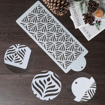 China Plastic Cake Stencils Sustainable Plastic Cake Decorating Tool Fondant Stencil Wedding for sale