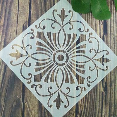 China Drawing Laser Cut Painting Stencil Wall Tile Wood Plastic Stencils, Wall Flooring Plastic Stencil for sale