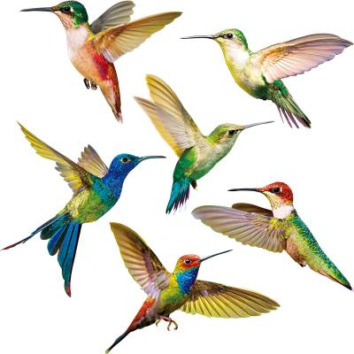 China Window Sticker Hummingbird Window Clings Anti-Collision Window Clings Decals Non Adhesive Vinyl Clings Hummingbird Stickers for sale