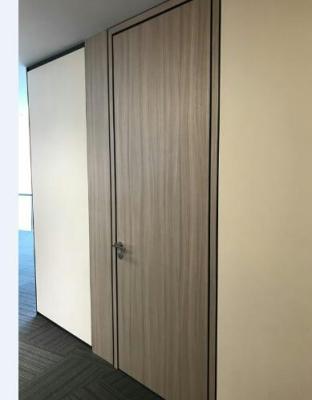 China Foshan Office Contemporary Commercial Swing Room Door Solid Wood for sale