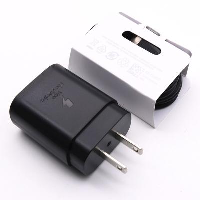 China For Samsung Galaxy Note 10 S10 5g Type C Palladium Charger Best Quality For Samsung 25W US/EU/UK Plug Adaptive Rapid Rapid Usb C Wall TA800 Type C Charger PD Charing For Note10 S9 S10 S20 for sale