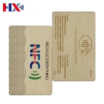 China Wholesale Smart Chip Fudan Nfc Wood Card 213/215/216 Rfid Waterproof/Waterproof Compatible Wood Card for sale