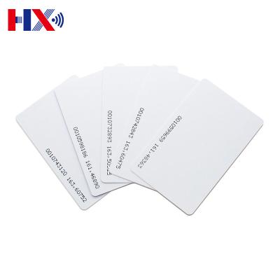 China High Quality Waterproof/Waterproof 0.85mm Thickness RFID Printable White PVC Plastic Blank Card For Access Control for sale