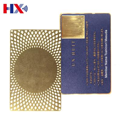 China Custom Waterproof/Waterproof Qr Code Scanned Metal Steel Card RFID NFC Contactless Business Card for sale