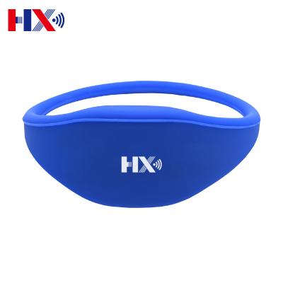 China Wholesale Custom Waterproof / Waterproof Silicone Rfid Smart Wristband For Events for sale