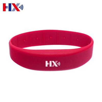 China Qr Code Waterproof / Waterproof Flexible Rfid Printing Passive Wristband For Concert Tickets for sale