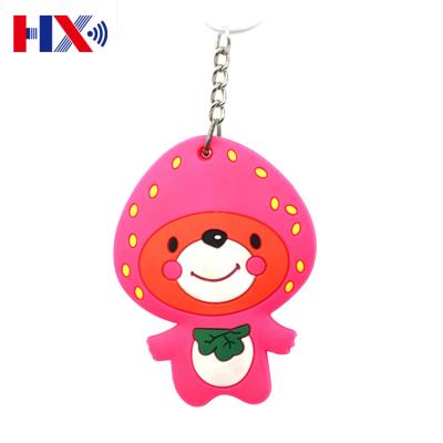 China Doll Key Chain Plastic Soft Tag Wholesale Custom Waterproof/Waterproof 125Khz RFID PVC RFID Keychains For Access Control for sale