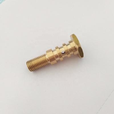 China Brass Machining Valve Parts / Brass Valve Stem / Brass Valve Shaft for sale