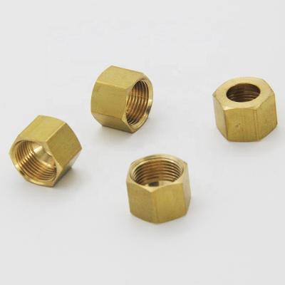 China Aluminum Customized Swivel Nuts / Brass Hex Nut for sale