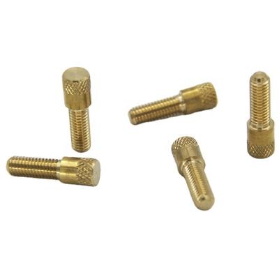 China brass knurled screw/brass round head screw/mill headed screw for sale