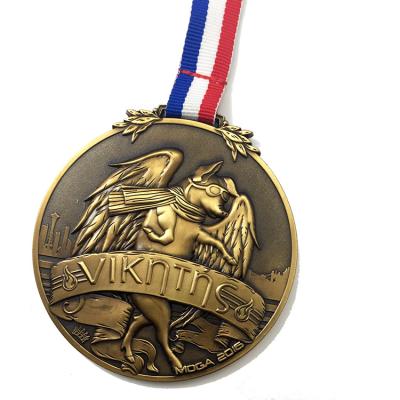 China Europe China Supplier Gym Sports Gold Medal Custom Soft Enamel Metal Awards Medal for sale