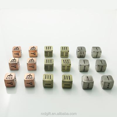 China promotional metal polyhedral dies in zinc alloy or custom made/polyhedral die set d6/metal metal dies for sale