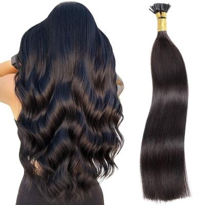 China High Quality Virgin Russian Hair Cuticle Aligned Hair No Tangle Pre Bonded Extensions Itip Invisible Hair Extensions Silky Straight I Tip Hair Extensions for sale