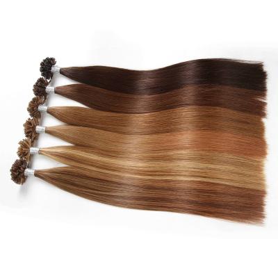 China Hot Cuticle Aligned Straight Pulled Hair Extensions Tangle Free Hair Extensions U Tip Nail Hair Extension Double Fusion Hair Extensions for sale