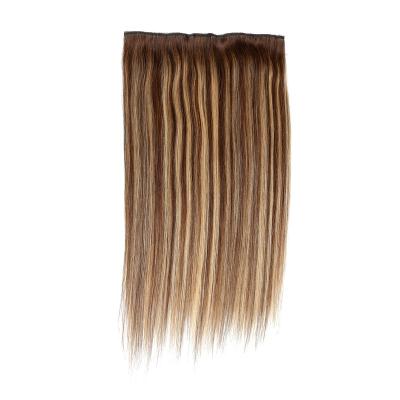 China High Quality Straight Hair Wig Wire Cuticle Aligned Tangle Free Clip In Double Drawn Invisible Hair Extension Wire Hair Extensions Fish Line Hair Extension for sale