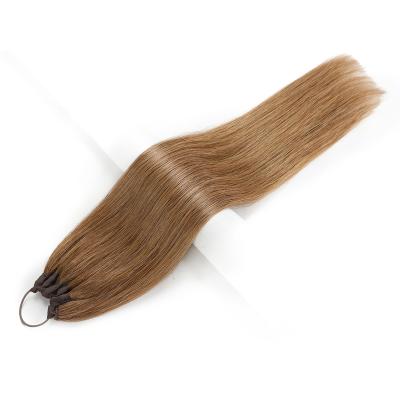 China Tangle Free Cuticle Aligned New Hair Style Wholesale Easy To Wear Silky Straight Ponytail Hair Extensions Remy Ponytail Hair Extensions For Woman for sale