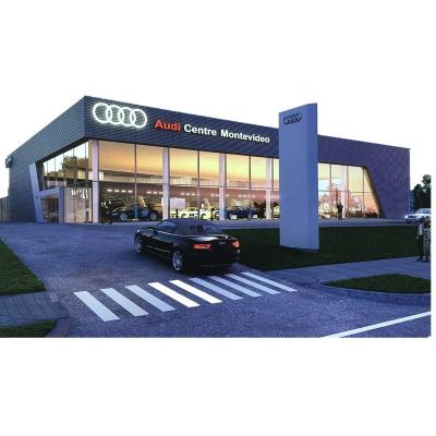 China Hall Audi 4s Store Steel Structure Building Construction Hall In Uruguay for sale