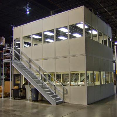 China Steel Mini Storage Prefabricated Office Building Kit of Two Floors of Office Light for sale