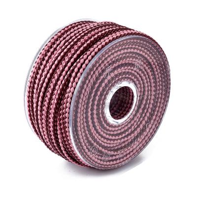 China Vintage Red Color 4/5/6 Mm Width Real Cowhide Leather Strings Wire For Jewelry Accessory for sale