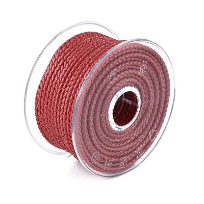 China FASHION Newcomers Thread DIY String Rolling Leather Braided Leather Rope For Jewelry Making for sale