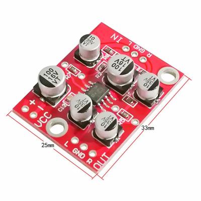 China Electronic Equipment Customized Factory Outlet 5V-15V 12V AD828 Stereo Preamp Power Amplifier Panel Preamplifier Module for sale