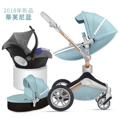 China Free Shipping Eco-friendly 4 Wheels HOTMOM 3 Wheels Hot Selling Baby Stroller In 1 Luxury Baby Carriage With Car Seat for sale