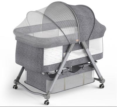 China Babyfond Contemporary 4 in 1 Foldable Portable Baby Hutch Swing Baby Mobile Crib High Quality for sale