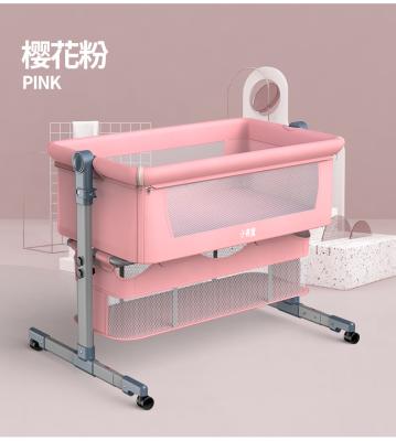 China 2020 Hot Portable Folding Bionic Baby Crib That Can Be Moved And Folded Baby Cribs for sale