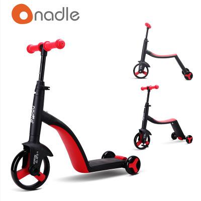 China Kid Nadle 3 In 1 25Kg PP Material 3 Wheels Baby Scooter Infantil Kinderroller Bearing Scoter For Kids Bike Roller for sale