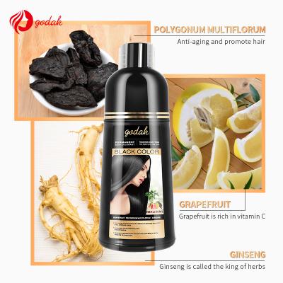 China China OEM Hair Dye Shampoo Low MOQ Manufacture Black Hair Dye Nepal Shampoo Easy To Use Hair Color Shampoo for sale