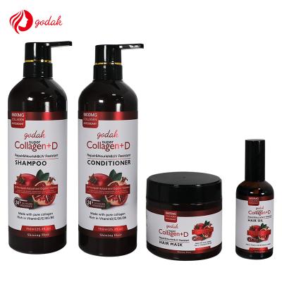 China Custom Logo Nourishing Shampoo Godak Clean Brand Fruit Herbal Natural Organic Shampoo for sale