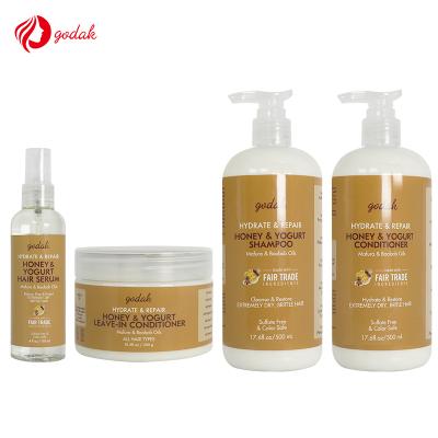 China Sulfate Keratin Nourishing Mafura Free Treatment Oil Manuka Honey Yogurt Shampoo For Dry Natural Organic Brittle Hair for sale