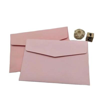 China paper & cardboard paper & Cardboard Envelope Printed Logo Pearl Paper Colored Printing Envelope for sale