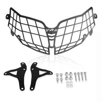 China Stainless Steel Black For Benelli TS 502X Headlight Guard Protector Grille Covers TRK502 For Benelli TS 502 Moto Headlight Guard Parts Motorcycle Accessories for sale