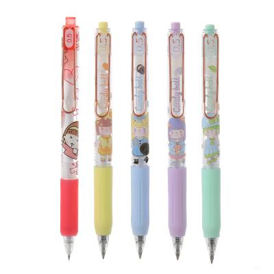 China Cute Fashion Style Design Gel Pen Attractive Film Signature Pen Smooth Writing Heat Transfer for sale