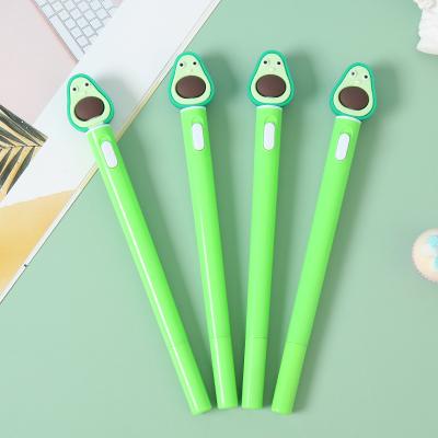 China Fashion Excellent Quality Cute Fruit Led Lights- Gel Pen Avocado Shape Signature Pen for sale