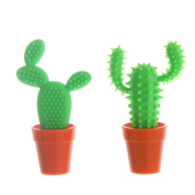 China Factory direct sales cute creative funny soft gel ball cactus rubber ball pen for sale