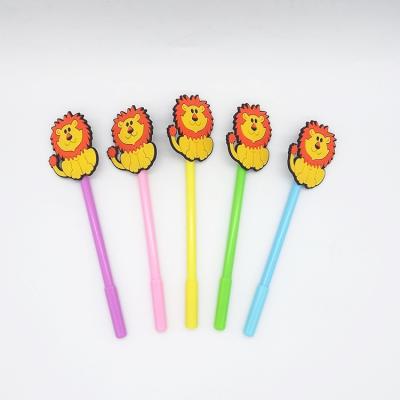 China Single Ink Pen Set Lion Cute Kids Cute Head Cute Stationery Cartoon Factory Supply Design for sale