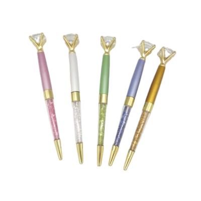 China Latest hot selling cute DIAMOND SHINING the romantic item of different models of LOGHTS-UP BALL PEN for sale