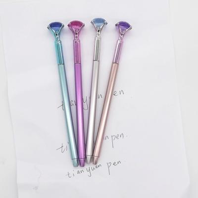 China Hot Selling Colorful Pattern Cute Design Diamond Gel Pen Plastic Crystal Cartoon Gel Ink for sale