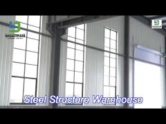 q235b q355b steel portal frame warehouse galvanized steel thermal insulation