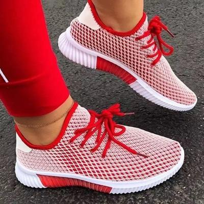 China Mesh Upper Wholesale Flat Women's Fashion Flat Women's Shoes Lady Sports Shoes From China for sale