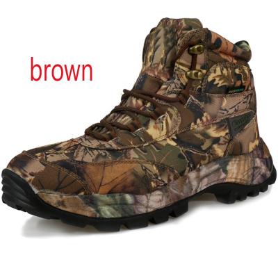 China Cheap Military Camouflage Waterproof Men Outdoor Activities Outdoor Hiking Boots Shoes for sale