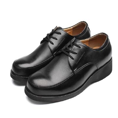 China Lace Up Wedding Dress Oxfords Classic Black Men's Increasing Shoes for sale