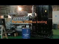 Perkins 2000kva testing