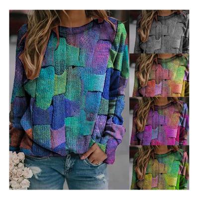 China Multicolor Female Pullover Winter Apparel Knitted Long Sleeve Sweaters Women Stylish Tops for sale